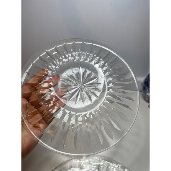2 Waterford Crystal Maureen Salad Plates about 8 inches - Picture 6 of 10